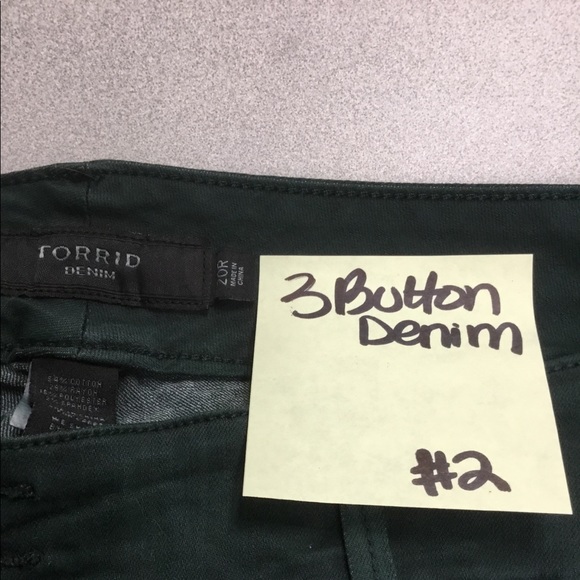 Torrid Green denim jeans - Picture 1 of 3